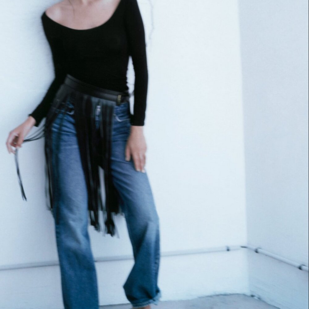 Zara Finged Leather Belt Special Edition - Picture 4 of 11
